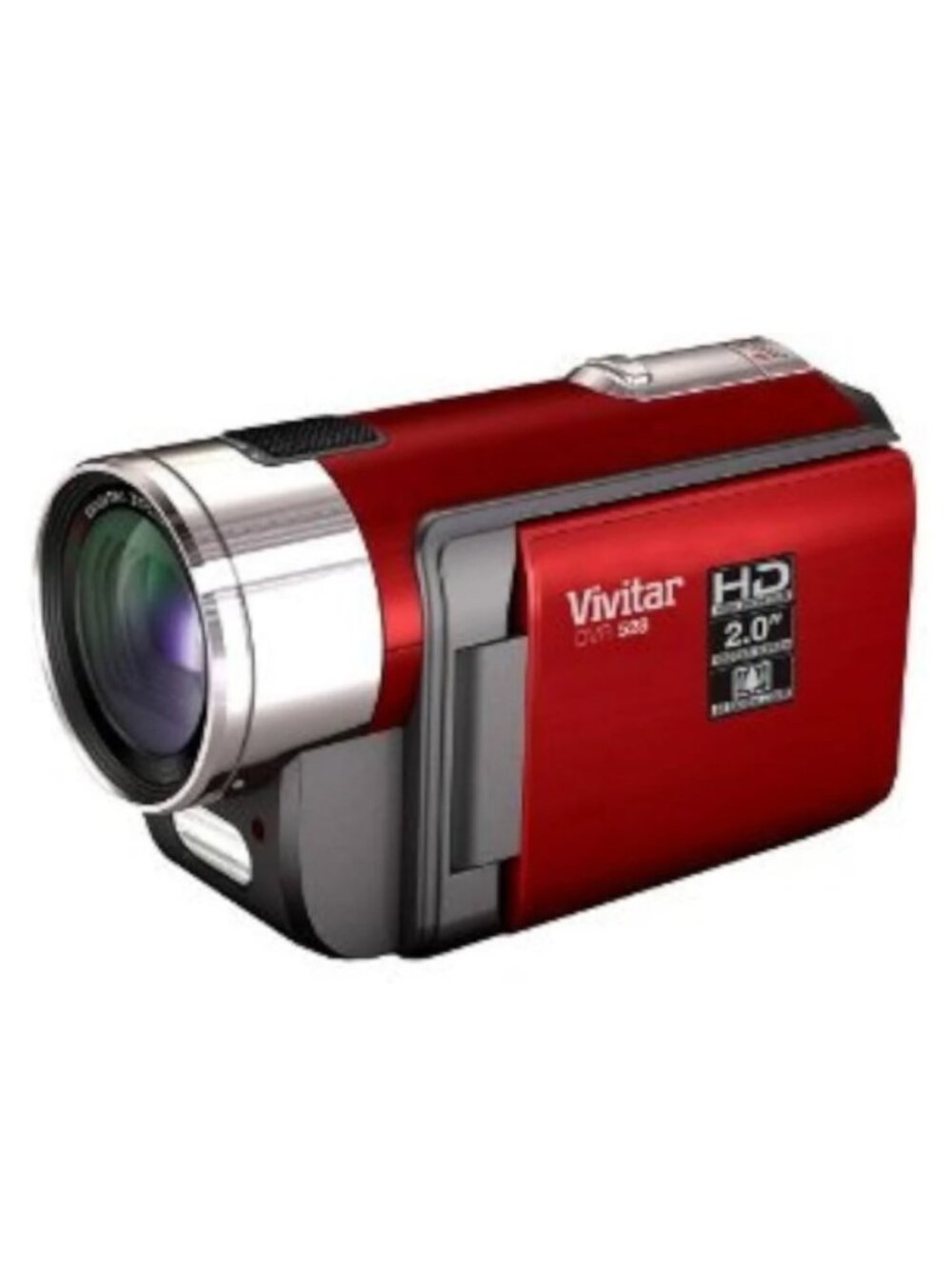 Vivitar HD Camcorder (DVR528R-TA) with 32MB Internal Storage - Red